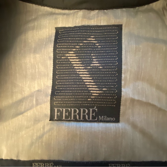 FERRE Milano Men’s Jacket (with Leather) - US size L - made in Italy - Picture 3 of 13